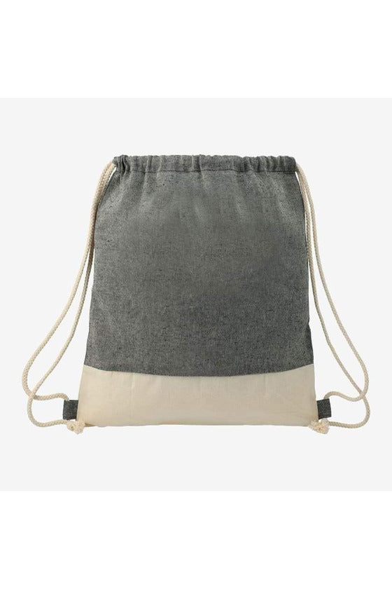 Split Recycled Cotton Drawstring Bag - Swagmagic