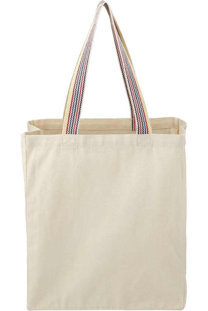 Rainbow Recycled 8oz Cotton Grocery Tote - Swagmagic
